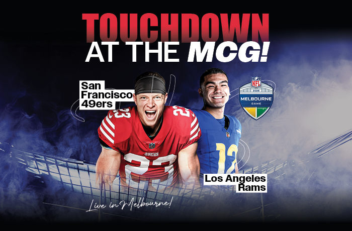 TOUCHDOWN AT THE MCG