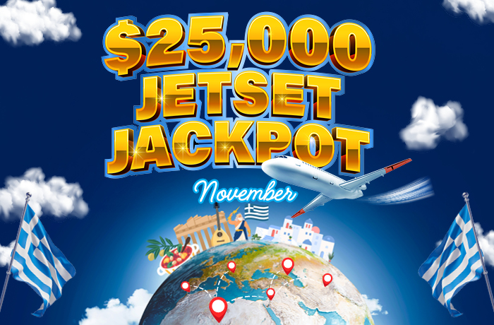 $25,000 JETSET JACKPOT - GREECE
